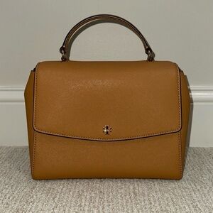 Tory Burch Brown Leather Satchel
